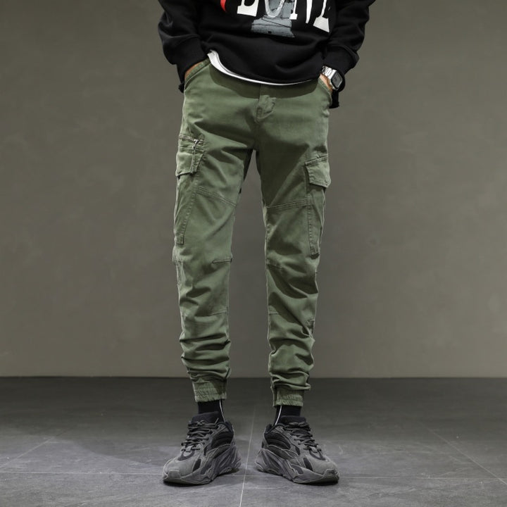 Herren moderne Cargohose mit elastischem Bund und praktischen Taschen Echoarchiv