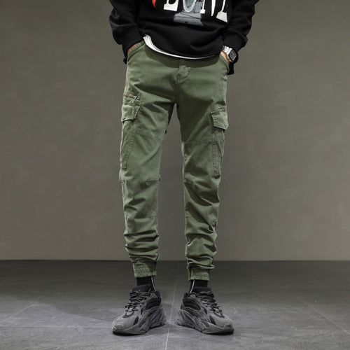 Herren moderne Cargohose mit elastischem Bund und praktischen Taschen Echoarchiv