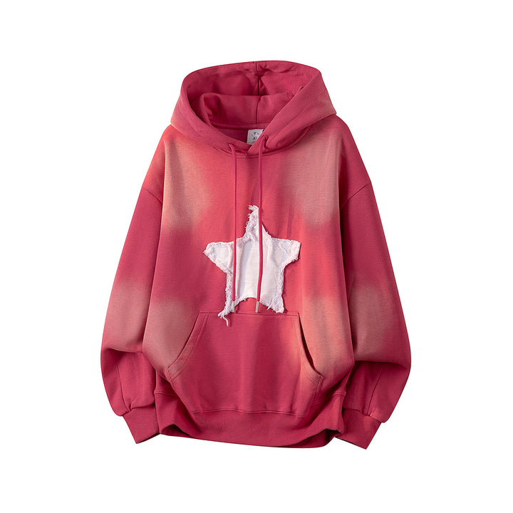 Unisex Oversize Kapuzenpullover mit handschriftlichem Grafik-Print, Kängurutasche & geripptem Saum Echoarchiv