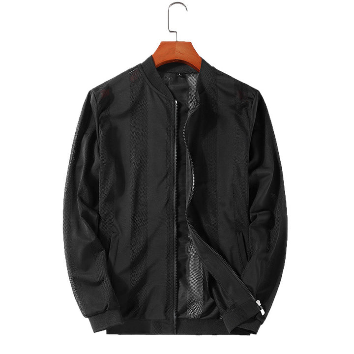 Herren Modische Sportjacke mit Mesh-Einsätzen – Taviero