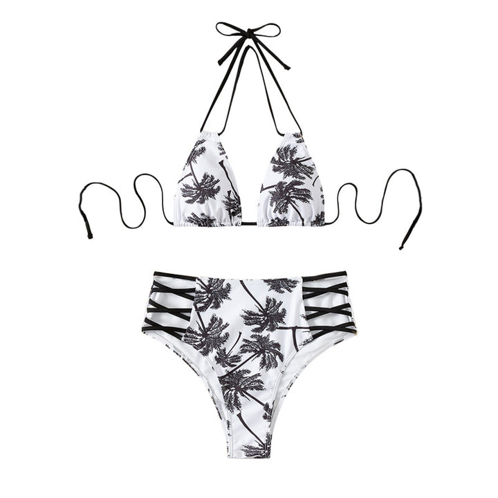 Damen Hochtaillierter Bikini mit trendigen Schnürdetails Echo Archiv
