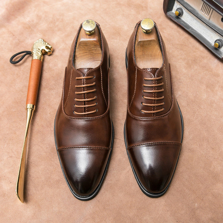 Herren Elegante Schnürschuhe aus hochwertigem Leder mit komfortabler Innensohle Echoarchiv