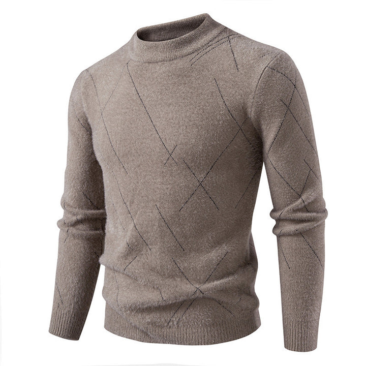 Herren Rollkragenpullover mit eleganter Struktur und feinem Material Echoarchiv
