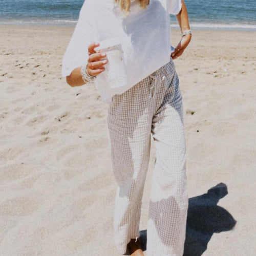 Damen Karottenhose im modernen Karo-Design Echo Archiv