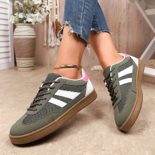 Damen Atmungsaktive Retro-Sneaker aus Mesh mit gepolstertem Einstieg Echo Archiv