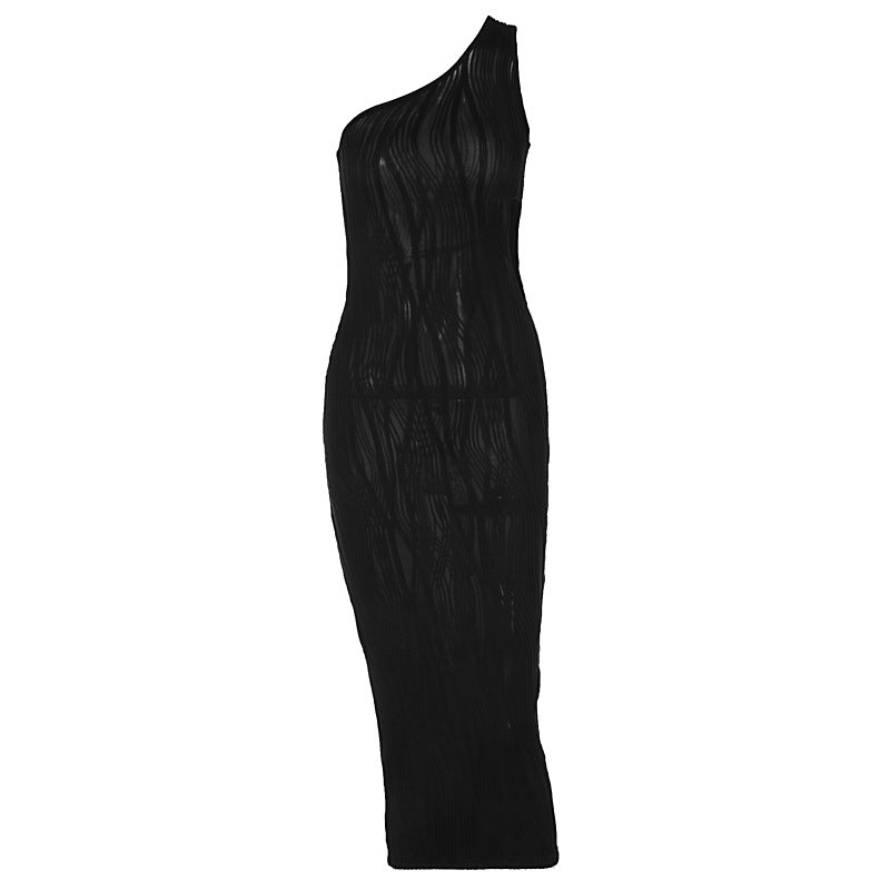 Damen Maxikleid mit asymmetrischem Schnitt und modischen Cut-Outs Echo Archiv