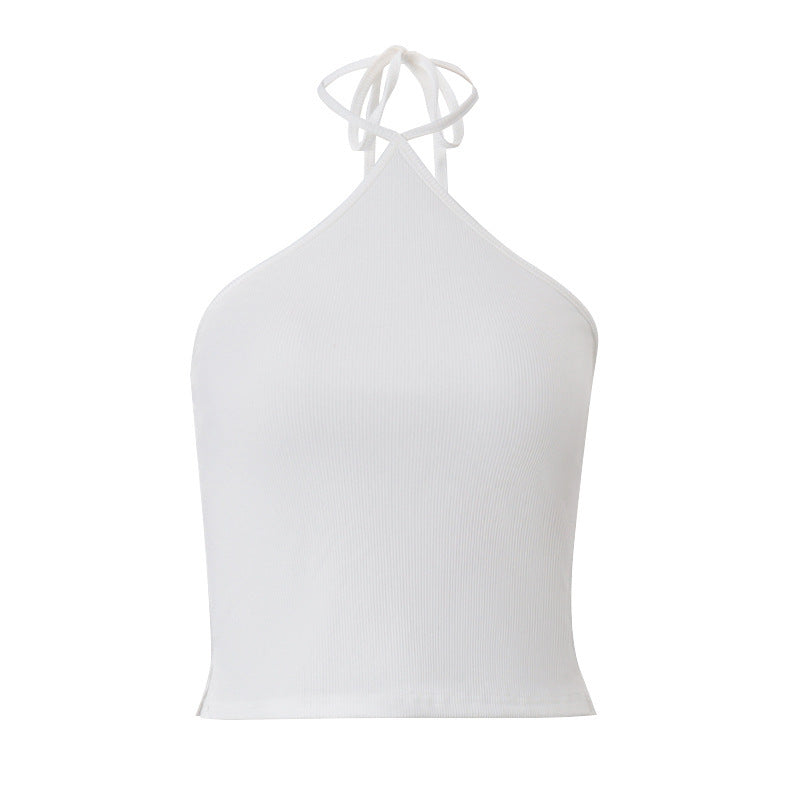 Damen Asymmetrisches Spaghetti-Träger Top Echo Archiv