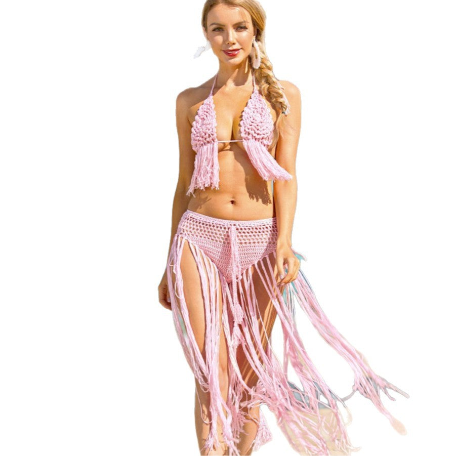Damen Häkel-Bikini-Set mit fransigen Details Echo Archiv