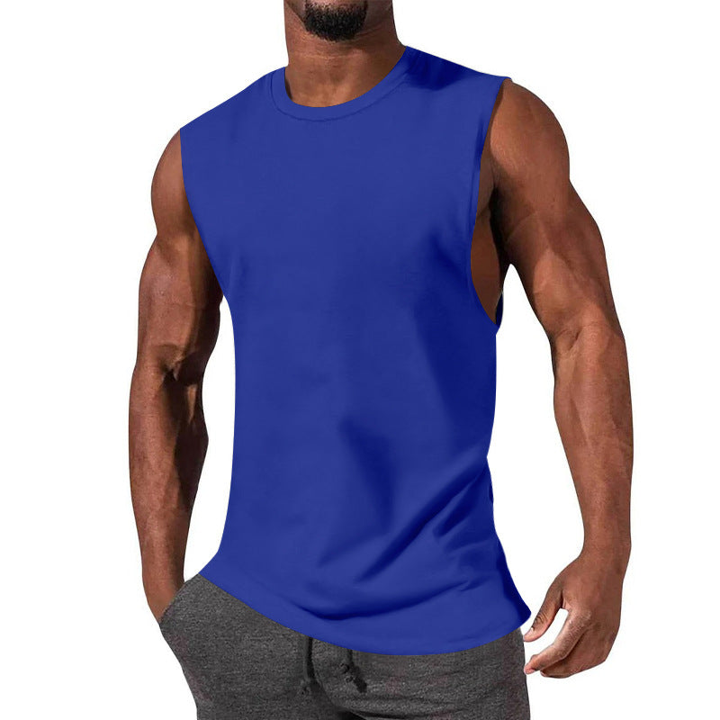 Herren nan athletisches Tanktop mit extra tiefem Armanschnitt und elastischem Baumwollmix Echoarchiv