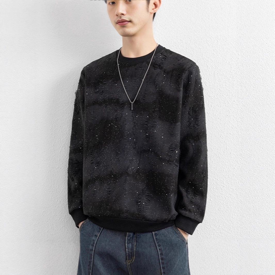Herren Urbaner Sweatshirt mit funkelndem Design Echoarchiv