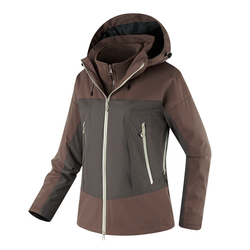 Damen Multikomfort Softshelljacke mit herausnehmbarem Fleece-Inlay und verstellbarer Kapuze – Célinea