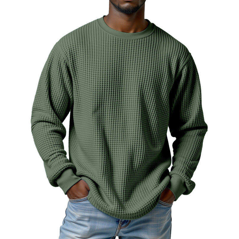 Herren Urbaner Pullover mit Waffelstruktur Echoarchiv
