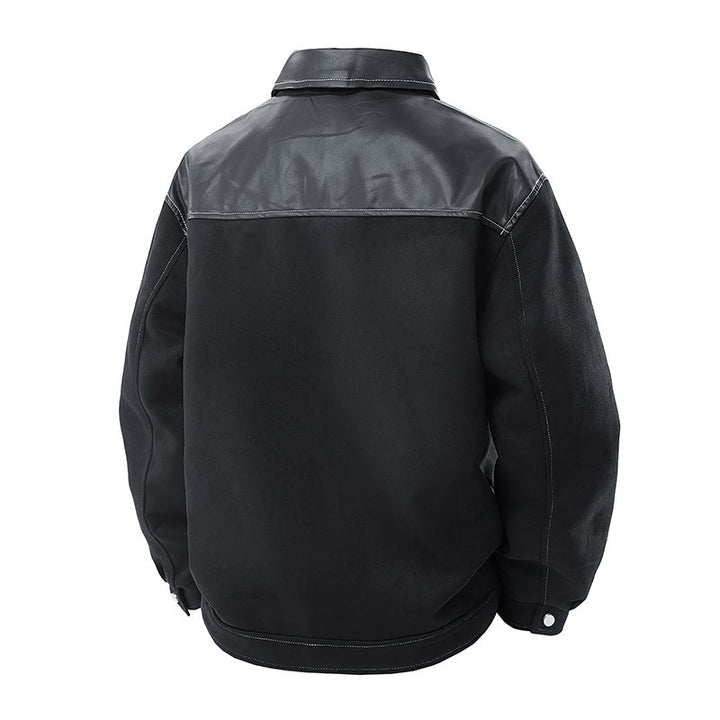 Herren Modische Velourslederjacke Echo Archiv