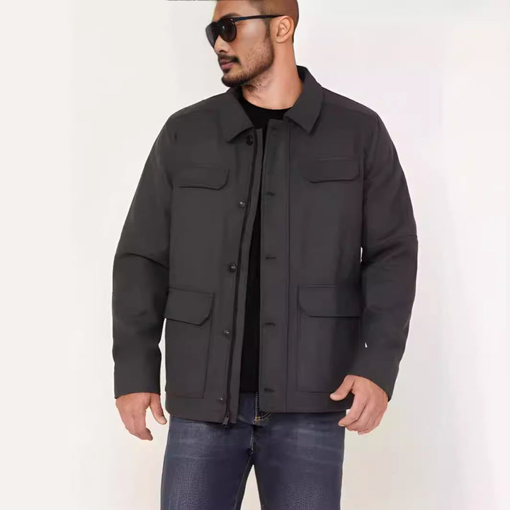 Herren Übergangsjacke mit praktischen Taschen und modernem Schnitt Echoarchiv