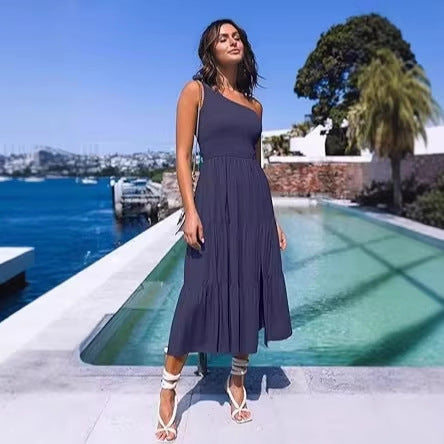 Damen Maxikleid mit ärmellosem Design und elastischem Bustier Echo Archiv