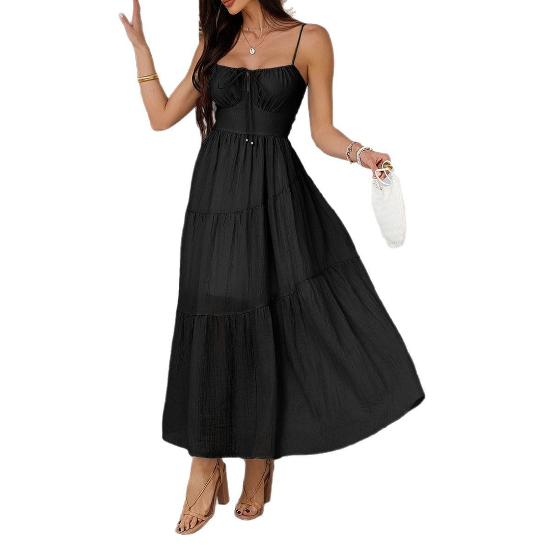 Damen Maxi Sommerkleid mit Tüllschichten und schmalen Trägern Echo Archiv