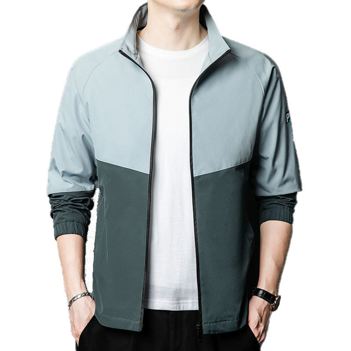 Herren sportliche Übergangsjacke mit elastischen Bündchen und reflektierenden Details Echoarchiv