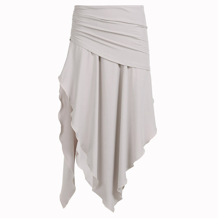 Damen asymmetrischer Wickelrock mit elegantem Faltenwurf Echo Archiv