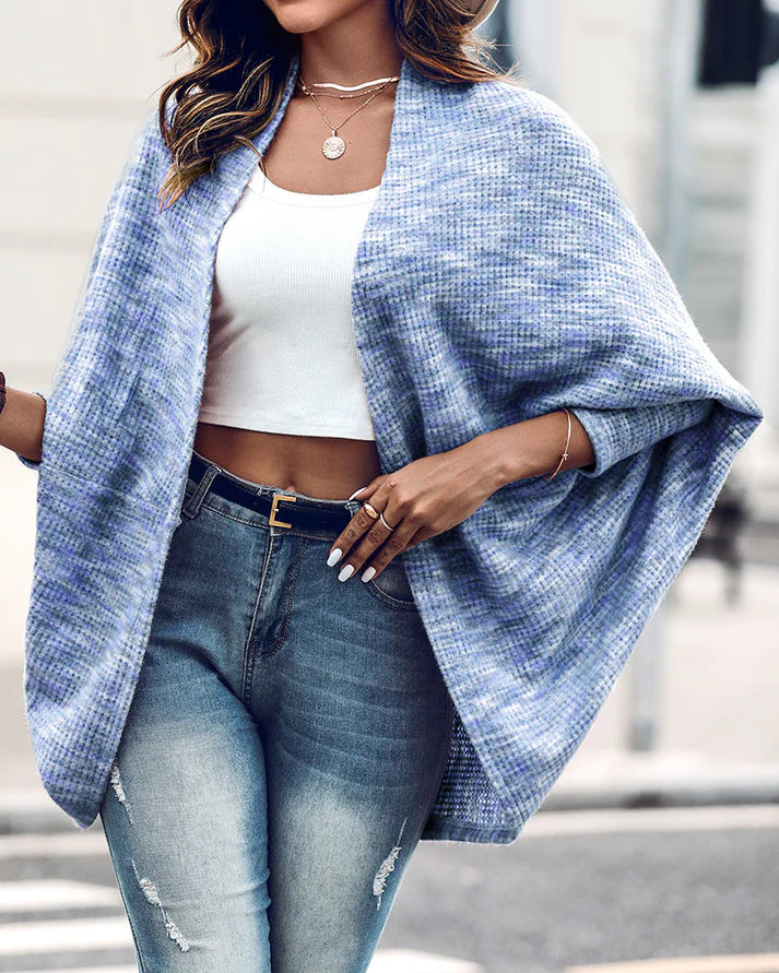 Damen Weiches Strickcape Echo Archiv