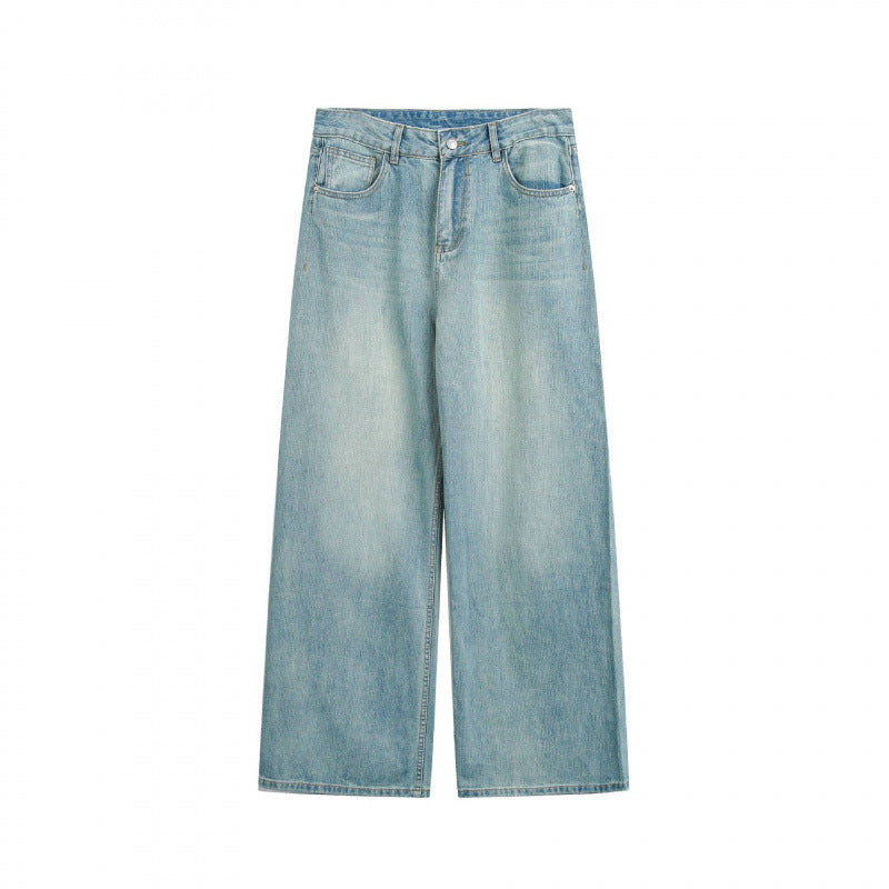 Damen Weite High‑Waist Cropped-Jeans mit weitem Bein und Five‑Pocket-Design Echo Archiv