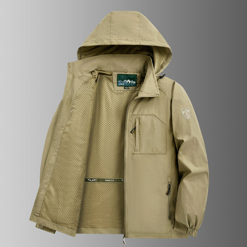Herren Winddichte Outdoorjacke mit praktischen Taschen Echo Archiv