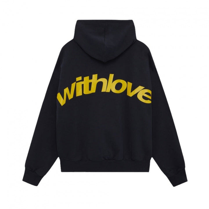 Unisex nan Oversized Kapuzenpullover mit großem Rückenprint und weichem Fleece Innen Echo Archiv