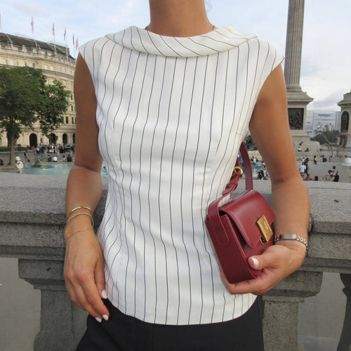 Damen elegante Bluse mit schmalen Nadelstreifen Echo Archiv