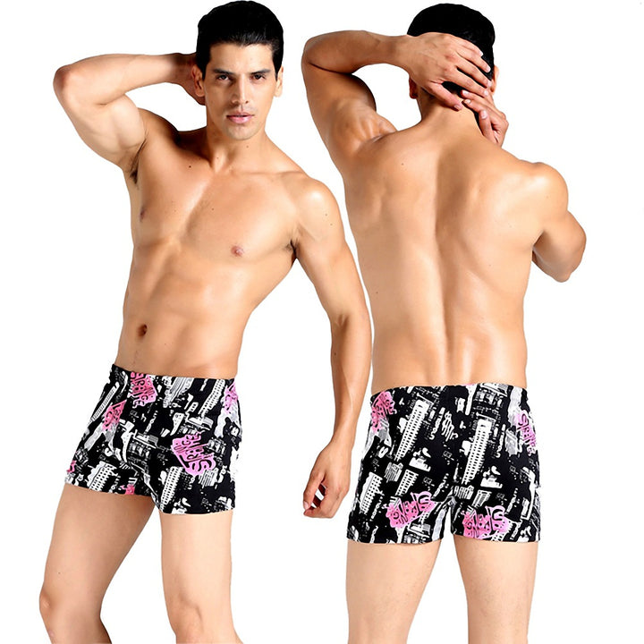 Herren Badeshorts mit modernem Musterdruck Echo Archiv
