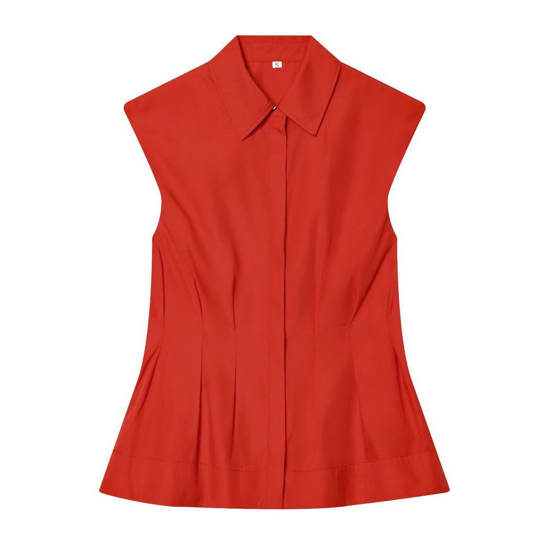 Damen ärmellose Bluse mit modernem Schnitt Echo Archiv