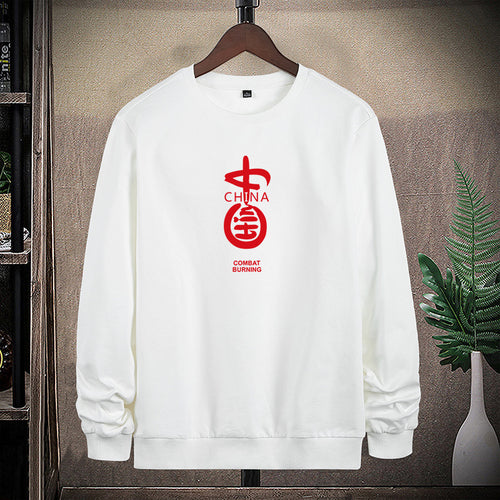 Herren Sweatshirt mit Rundhalsausschnitt, Baumwollmix und markantem Frontprint Echo Archiv