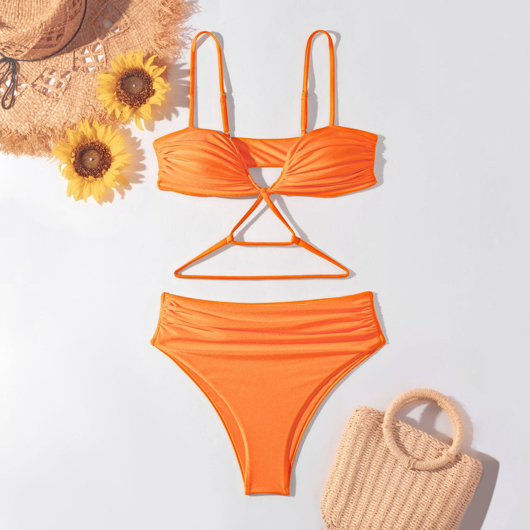 Damen Hochgeschnittener Bikini mit raffiniertem Wickel-Design Echo Archiv