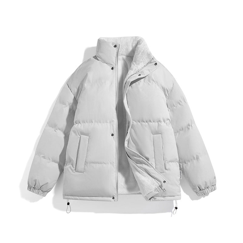 Unisex Boxy-Pufferjacke mit hohem Stehkragen, verdecktem Reißverschluss und verstellbarem Kordelzugsaum Echo Archiv