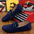 Damen weicher Veloursleder Mokassin Loafer mit geflochtener Dekorschnur und flexibler Gummisohle Echo Archiv