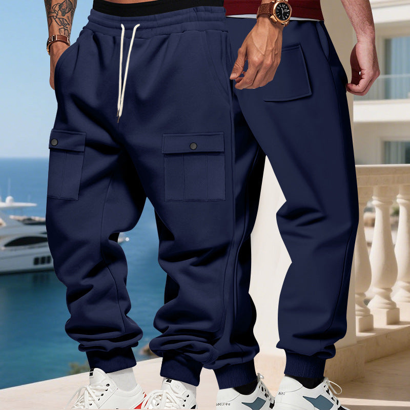 Herren Cargo-Jogginghose mit elastischem Bund und funktionalen Taschen Echoarchiv