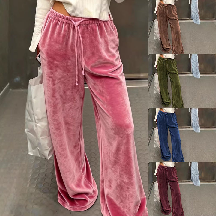 Damen Gemütliche und elegante Samthose Echo Archiv