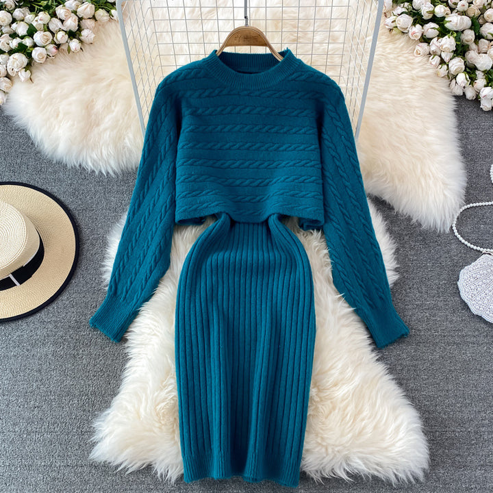 Damen Strickset mit Rippenstruktur Echo Archiv