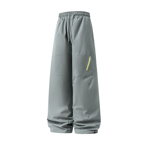 Unisex Weite wasserabweisende Outdoor-Hose mit hohem Bund und Reißverschlusstasche Echo Archiv