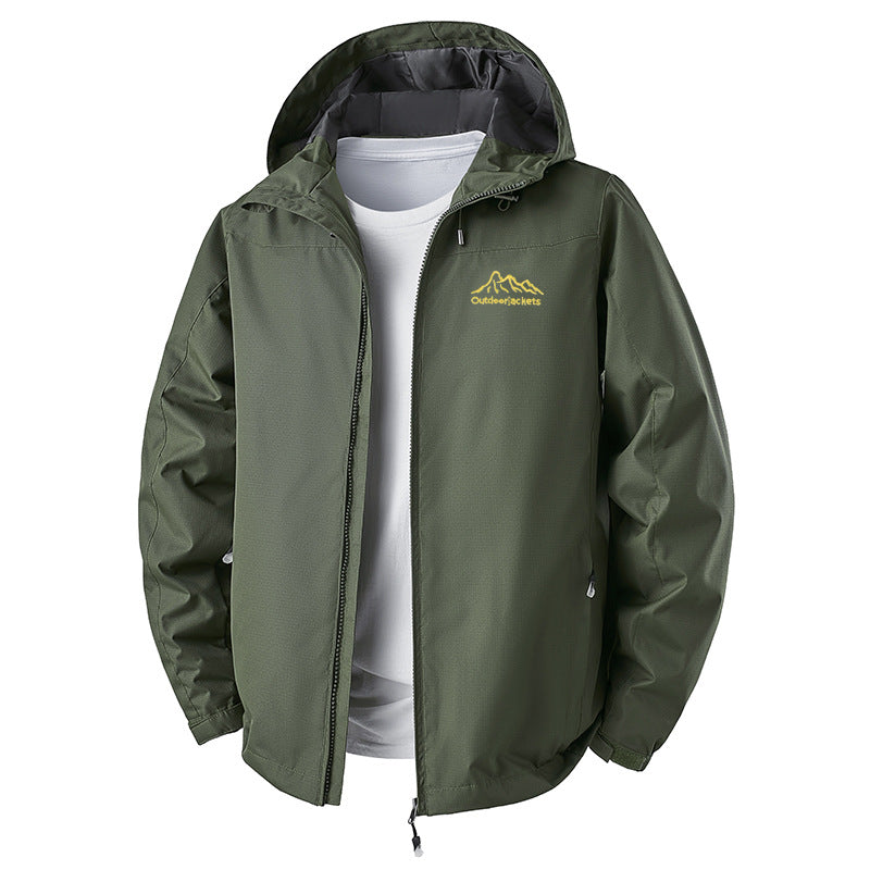 Herren Technische Outdoorjacke mit verstellbarem Kapuzendesign Echo Archiv