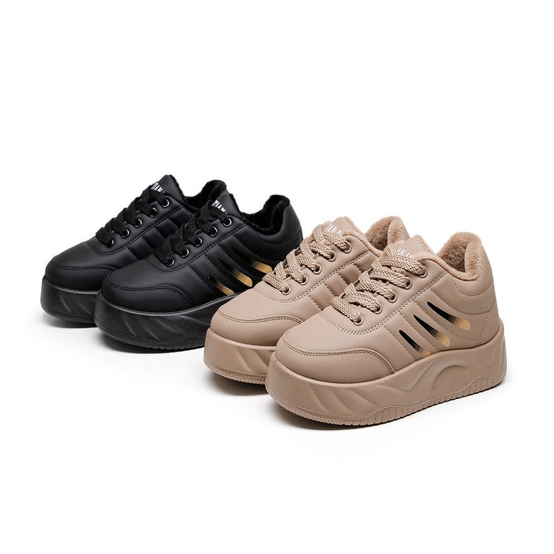 Damen sportliche Sneaker mit rutschfestem Profil und wärmendem Innenfutter Echo Archiv