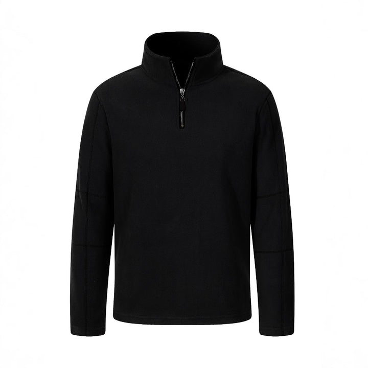 Herren Fleece-Pullover mit Stehkragen und Halbreißverschluss Echoarchiv