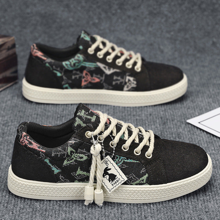 Damen Modische Sneakers mit einzigartigem Textil-Design Echo Archiv