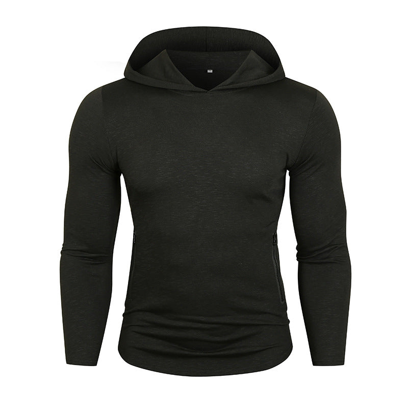Herren Sportlicher Kapuzenpullover mit funktionalen Reißverschlusstaschen Echoarchiv
