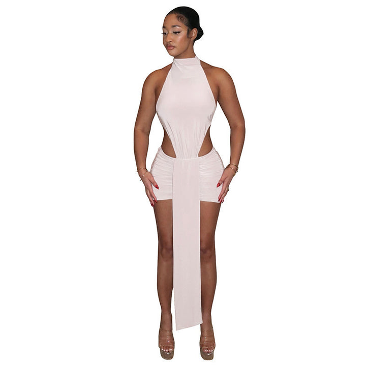 Damen Raffiniertes Minikleid mit eleganter Schlitz- und Wickeldesign Echo Archiv