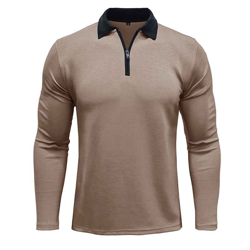 Herren sportliches Langarmshirt mit Reißverschluss Echoarchiv