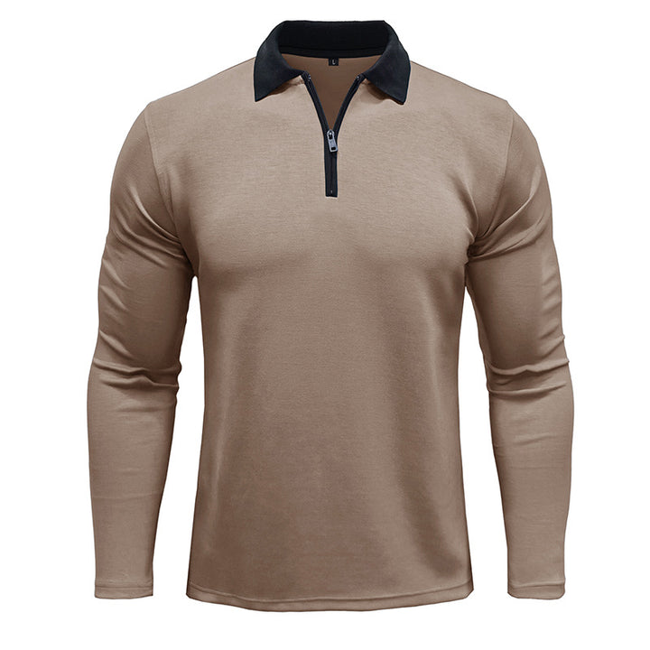 Herren sportliches Langarmshirt mit Reißverschluss Echoarchiv