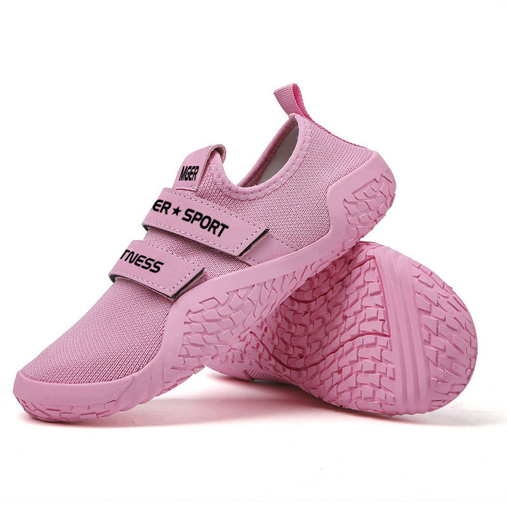 Damen nan atmungsaktive Klett-Sneaker mit flexibler rutschfester Gummisohle Echo Archiv