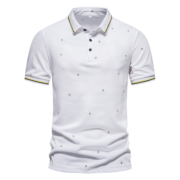 Herren Poloshirt mit modischem Muster und atmungsaktiven Eigenschaften Echoarchiv