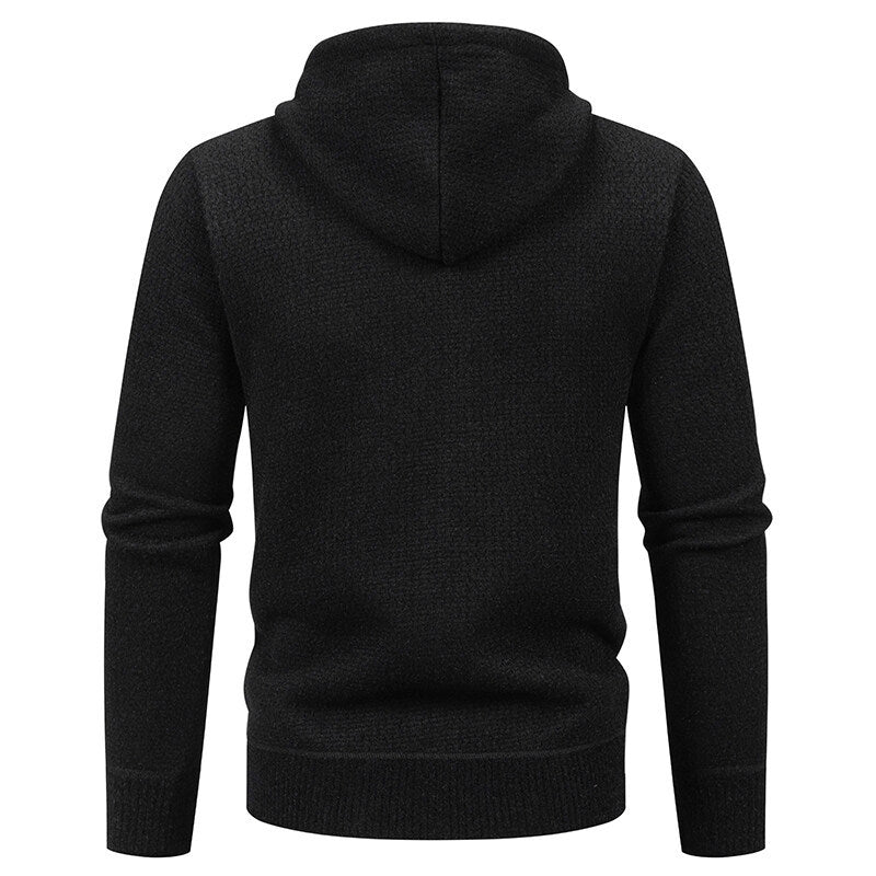 Herren Sportliche Kapuzenjacke mit innovativem Materialmix Echoarchiv