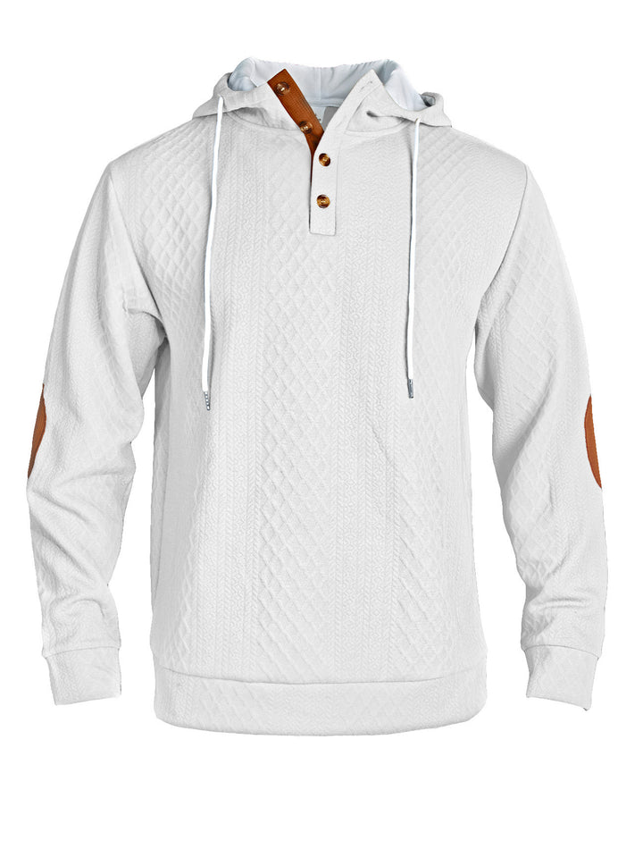 Herren lässiger Kapuzenpullover mit innovativer Strickstruktur und modischen Akzenten Echoarchiv
