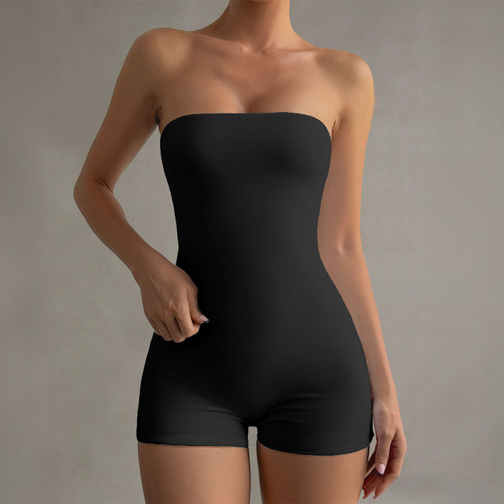 Damen Strapless Jumpsuit aus elastischem Material Echo Archiv
